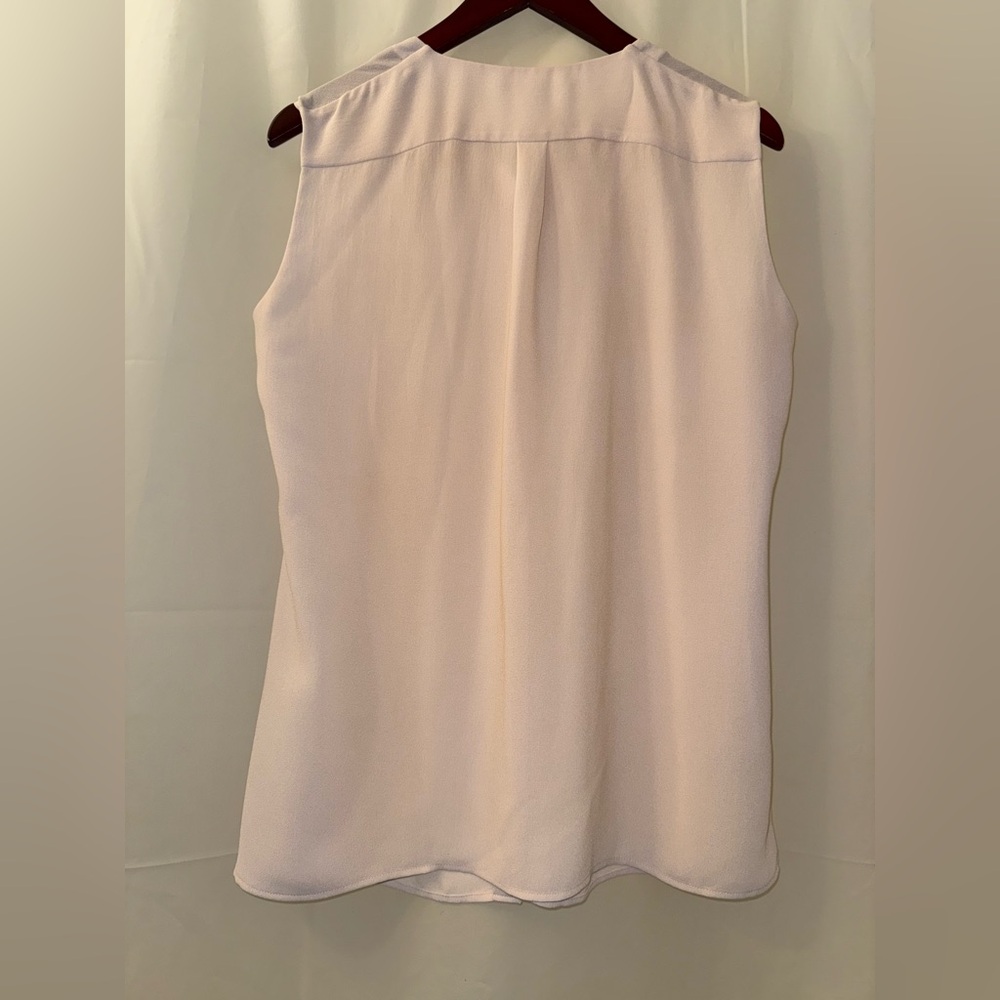 NWOT Hugo Boss Elegant Light Pink Sheer Sleeveless Blouse - Picture 4 of 6